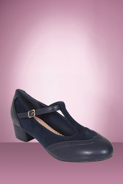 Betty Brogues Navy