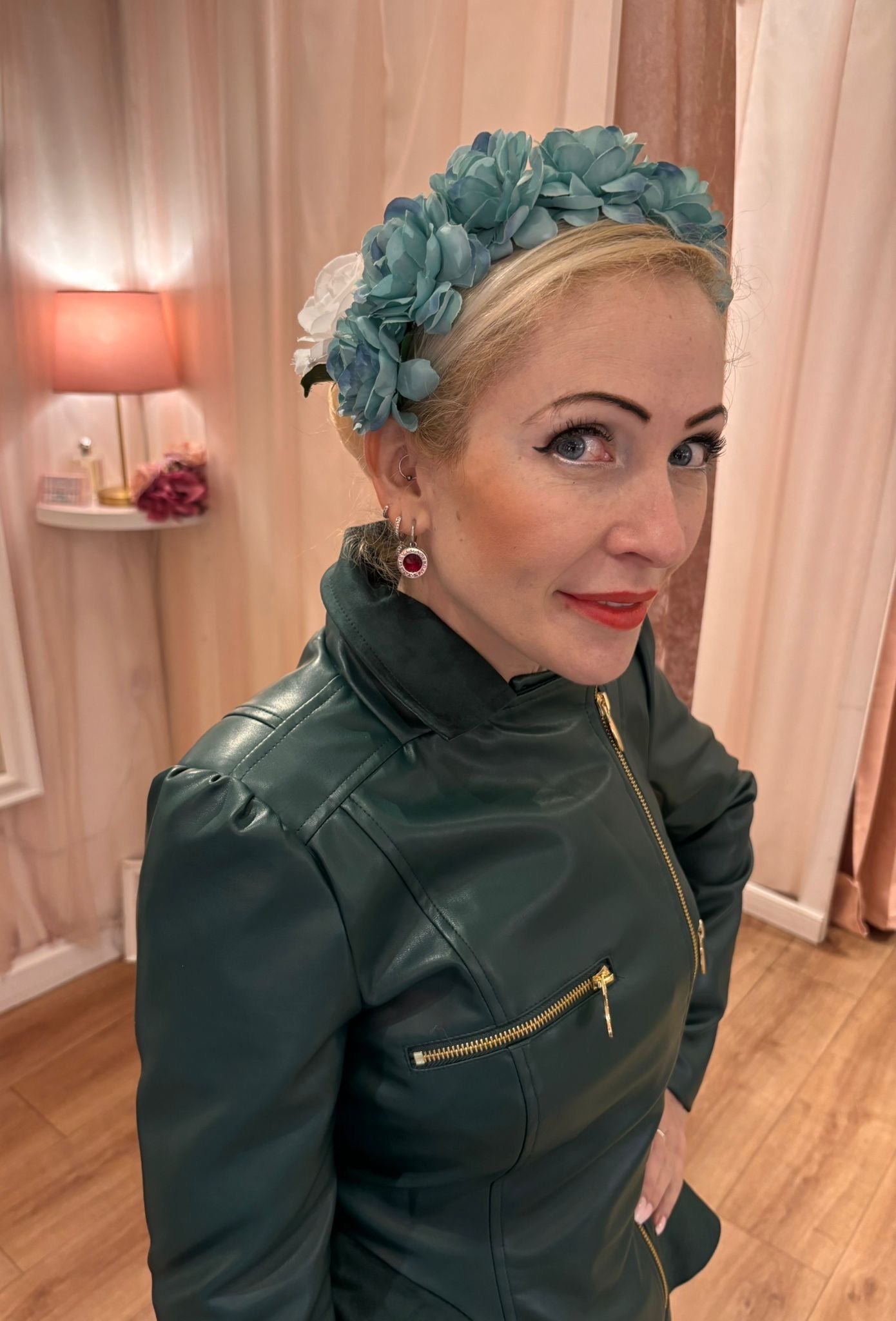 Flower Crown Baby Blue Rose