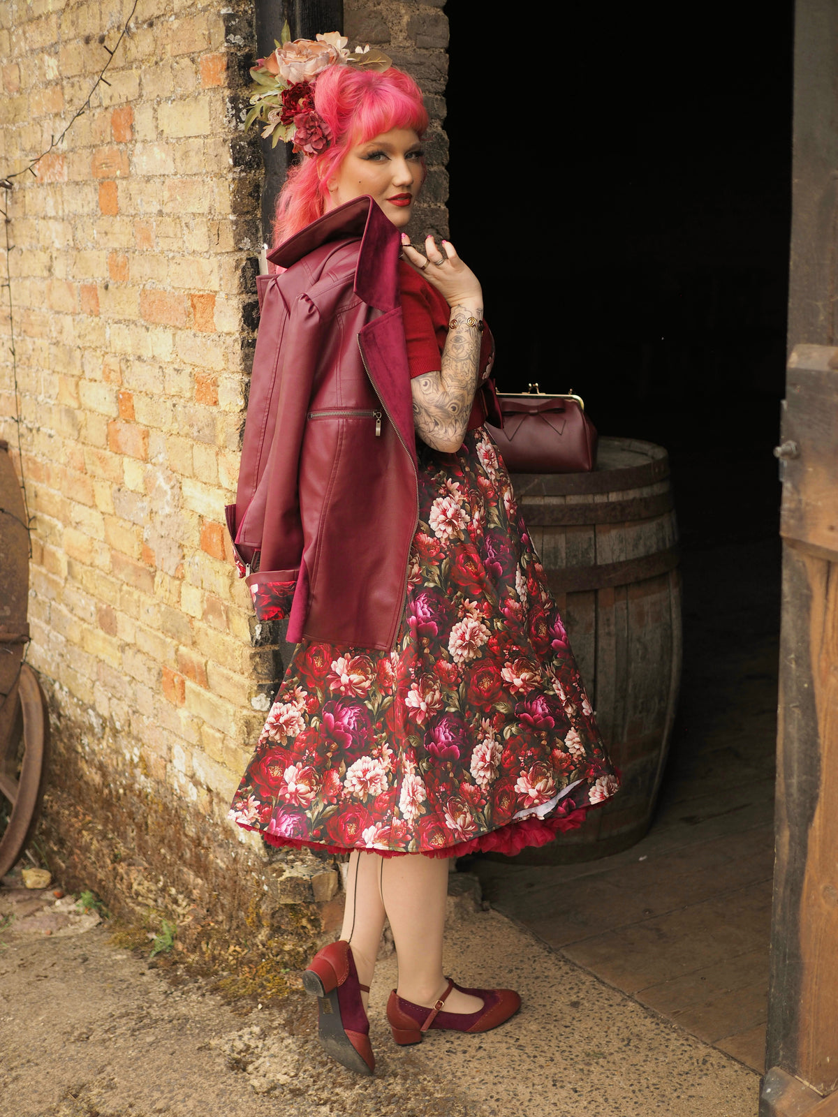 Rizzo Jacket in burgundy