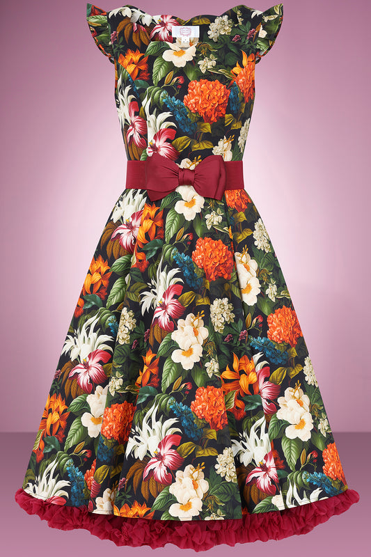 William Morris Floral Swing Dress