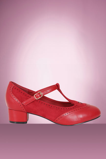 Betty Brogues Red PRE ORDER