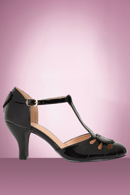 Amelia Heart Shoe in Black PRE ORDER