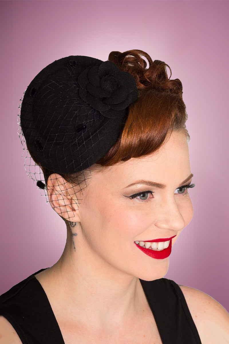 Audrey Fascinator Black Pocket Watch and Petticoats