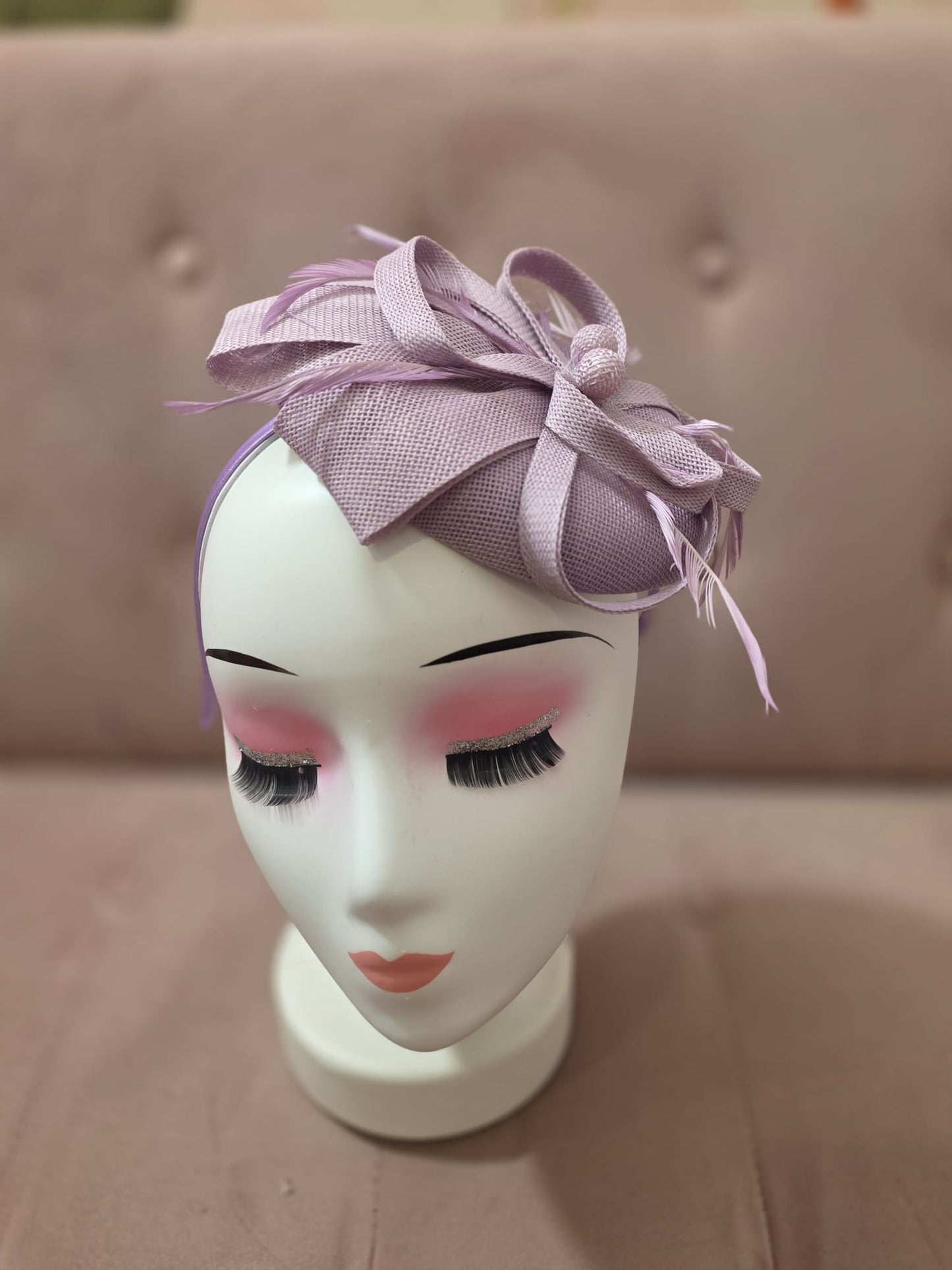 Maria Fascinator - lavender lilac