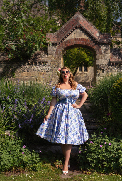 Heide Hydrangea Swing Dress
