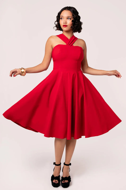 Gina G Swing Dress in Red