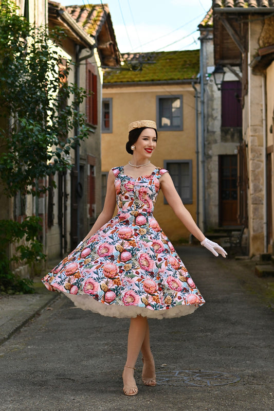 Golden Protea Swing Dress