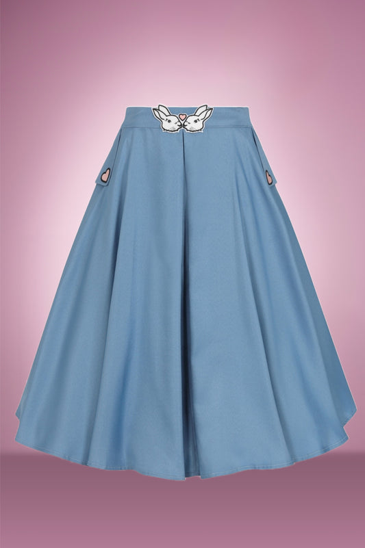 Blue Hoppy Bunny Skirt