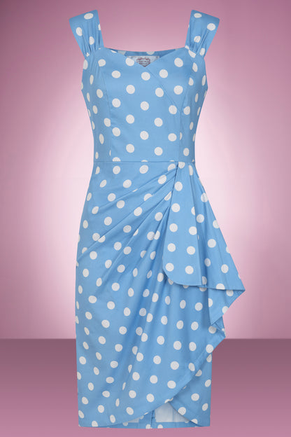 Betty Blue Waterfall Wiggle Dress