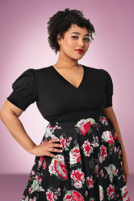 Blousie Top in black