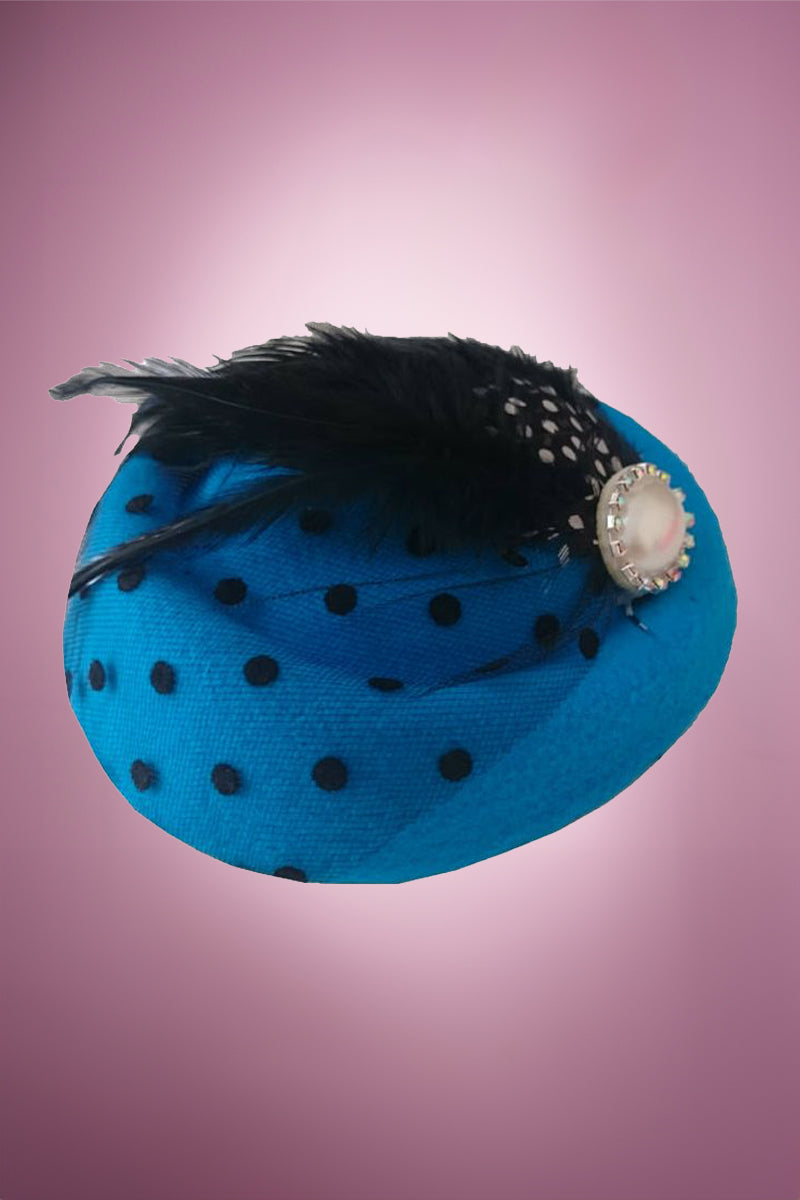 Fiona Fascinator in Blue Product Photo