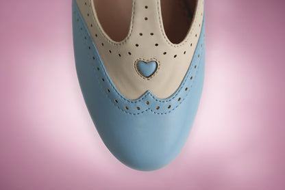 Betty Brogues cornflower blue