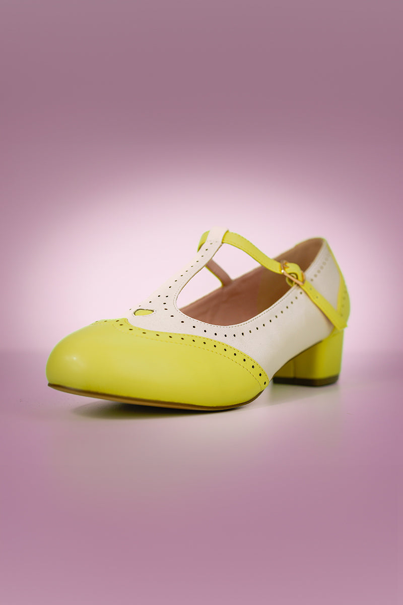 Betty Brogues in Lemon Front Photo