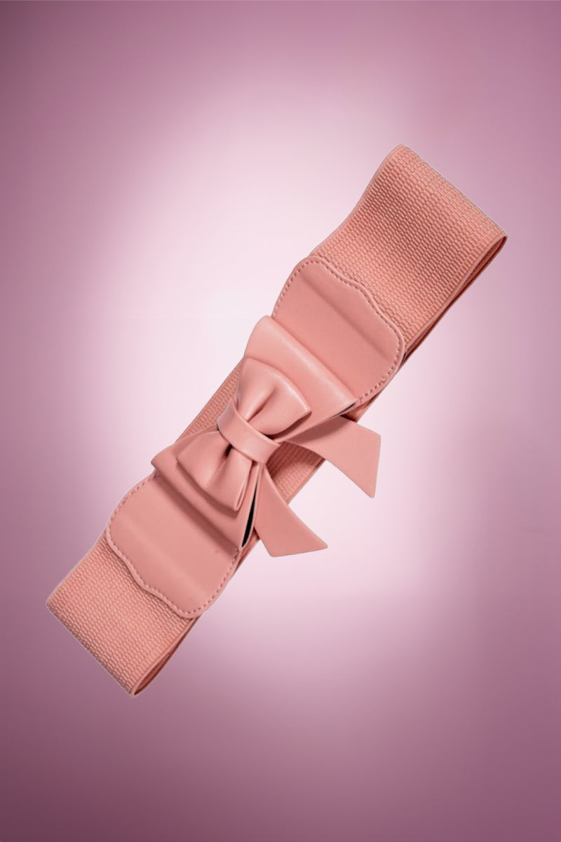 Brianna Bow Belt in Pink
