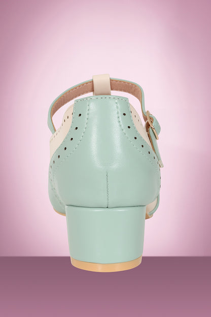 Betty Brogues in Sage PRE ORDER