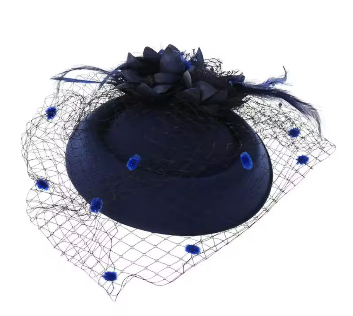 Sasha Fascinator - Navy