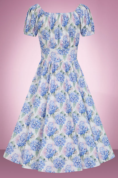 Heide Hydrangea Swing Dress