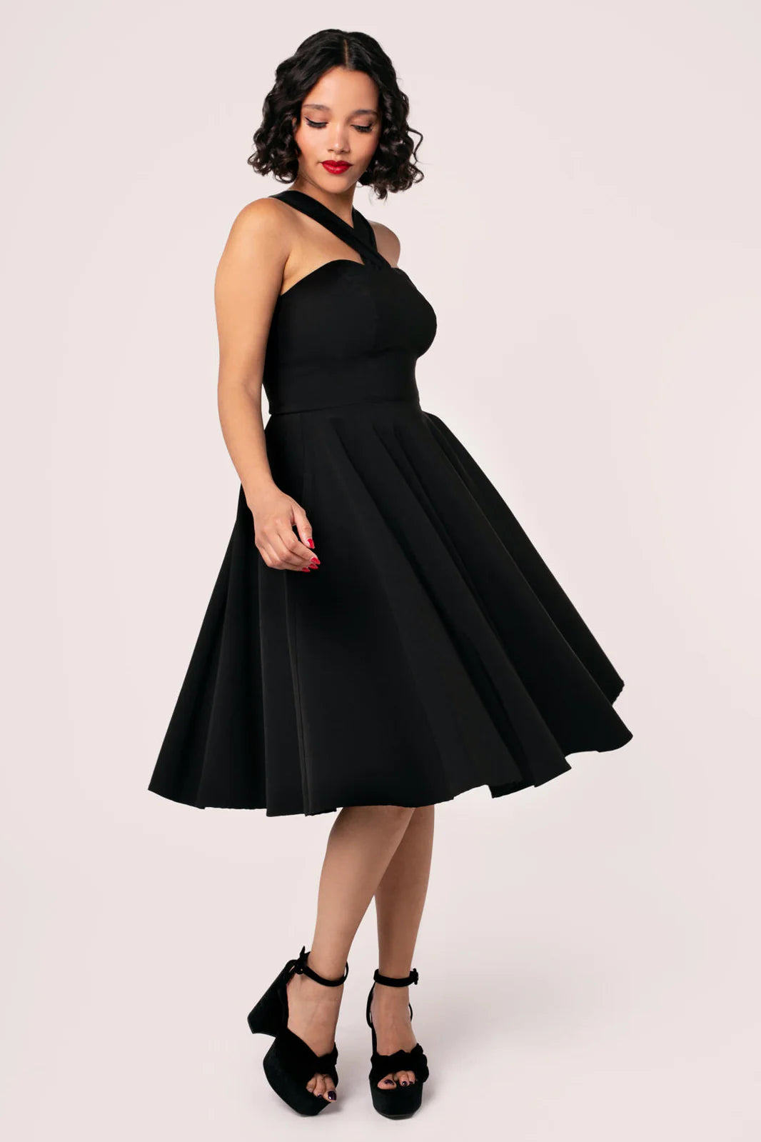 Gina G Swing Dress in Black