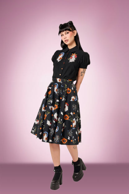 Gorgeous Ghoul Gal Swing Skirt