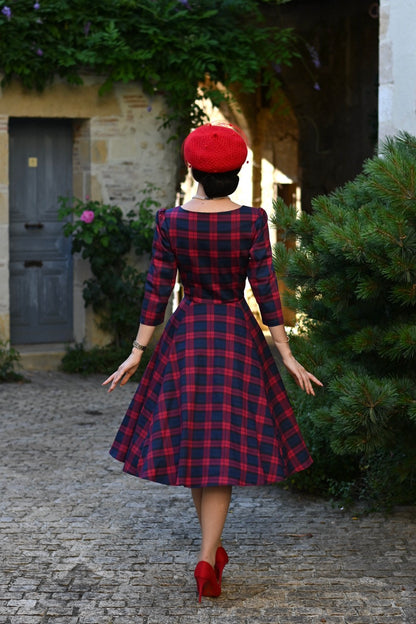 Trudy Tartan Teaser Swing Dress