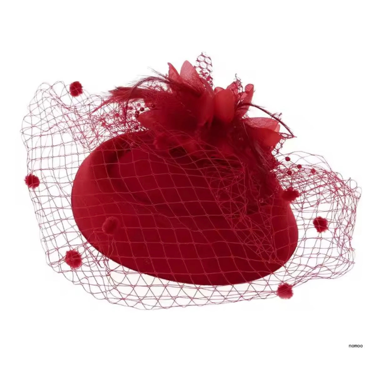 Sasha Fascinator - Red