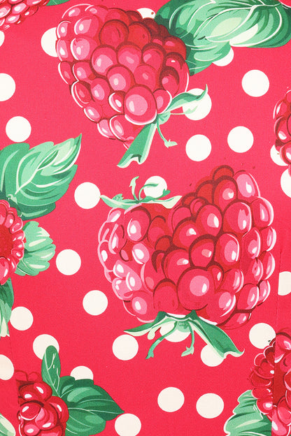 Raspberry Ripple Swing Dress
