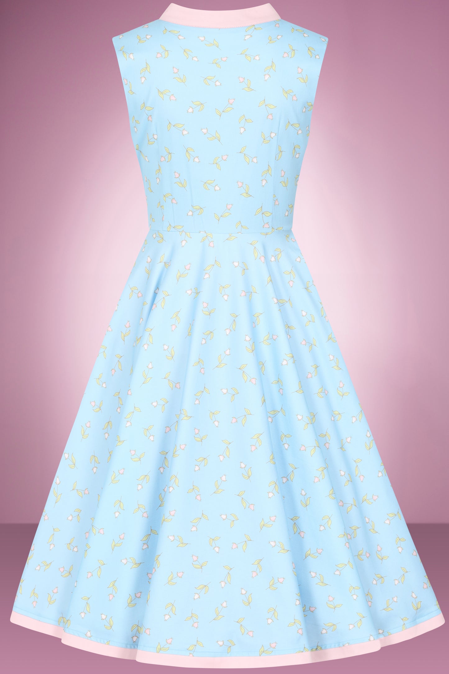 Spring Ditsy Swing Dress
