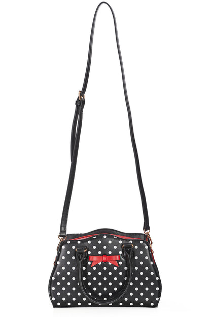Poppy Polka Handbag black