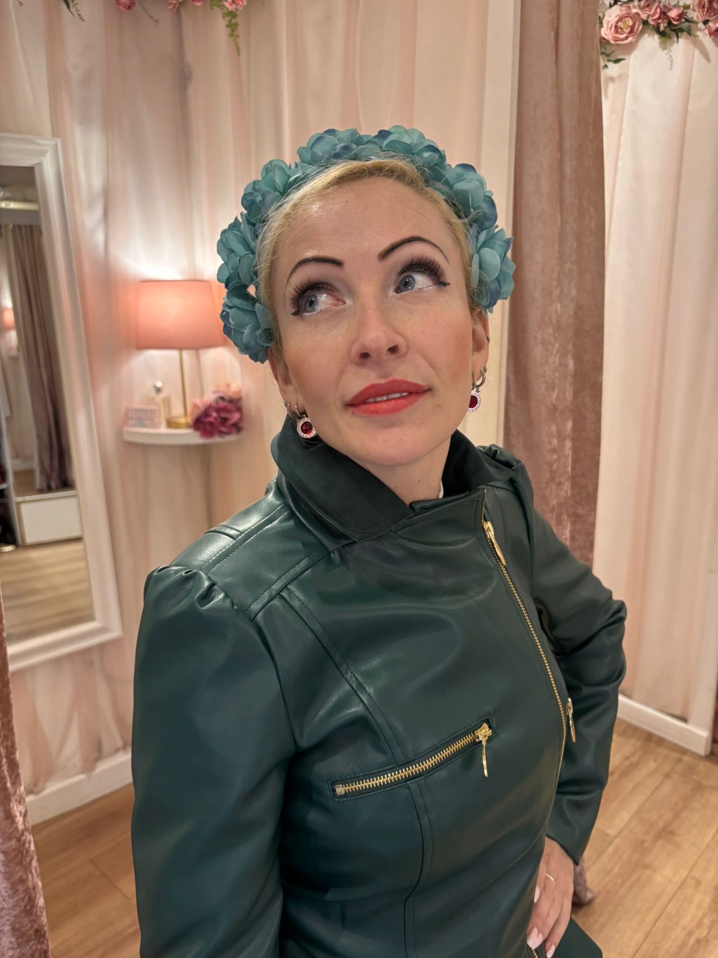 Flower Crown Baby Blue Rose