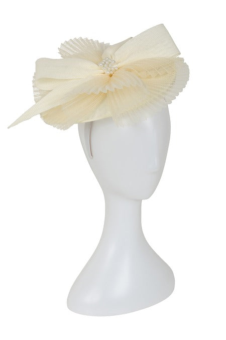 Eliza Fascinator - Ivory