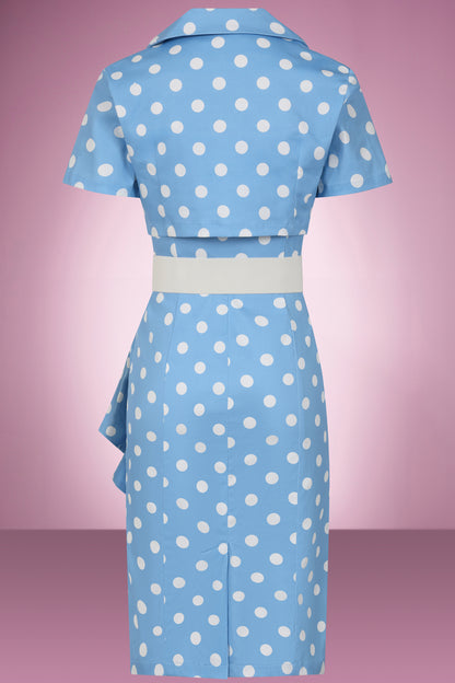Betty Blue Waterfall Wiggle Dress