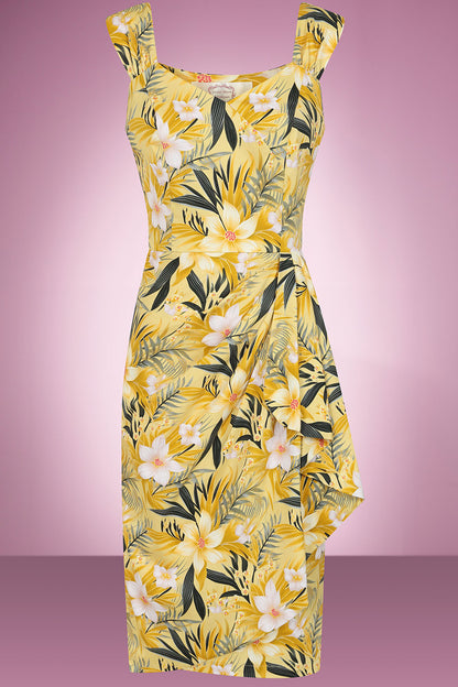 Honolulu Honey 1950s style wiggle dress
