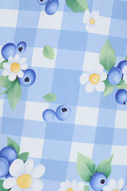 Blueberry Check Swing Dress PRE ORDER