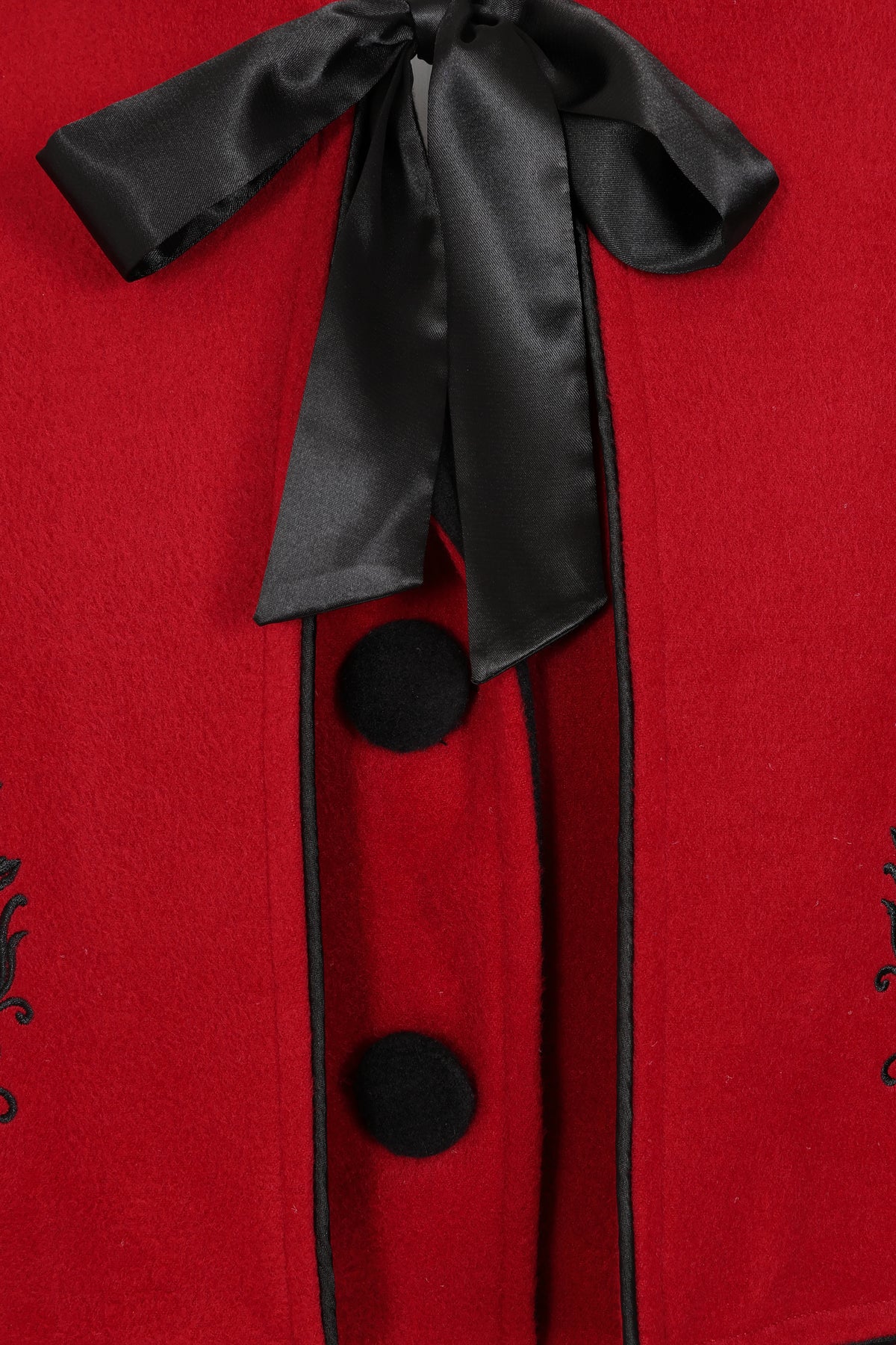 Forbidden Romance Embroidered Swing Coat and Cape PRE ORDER