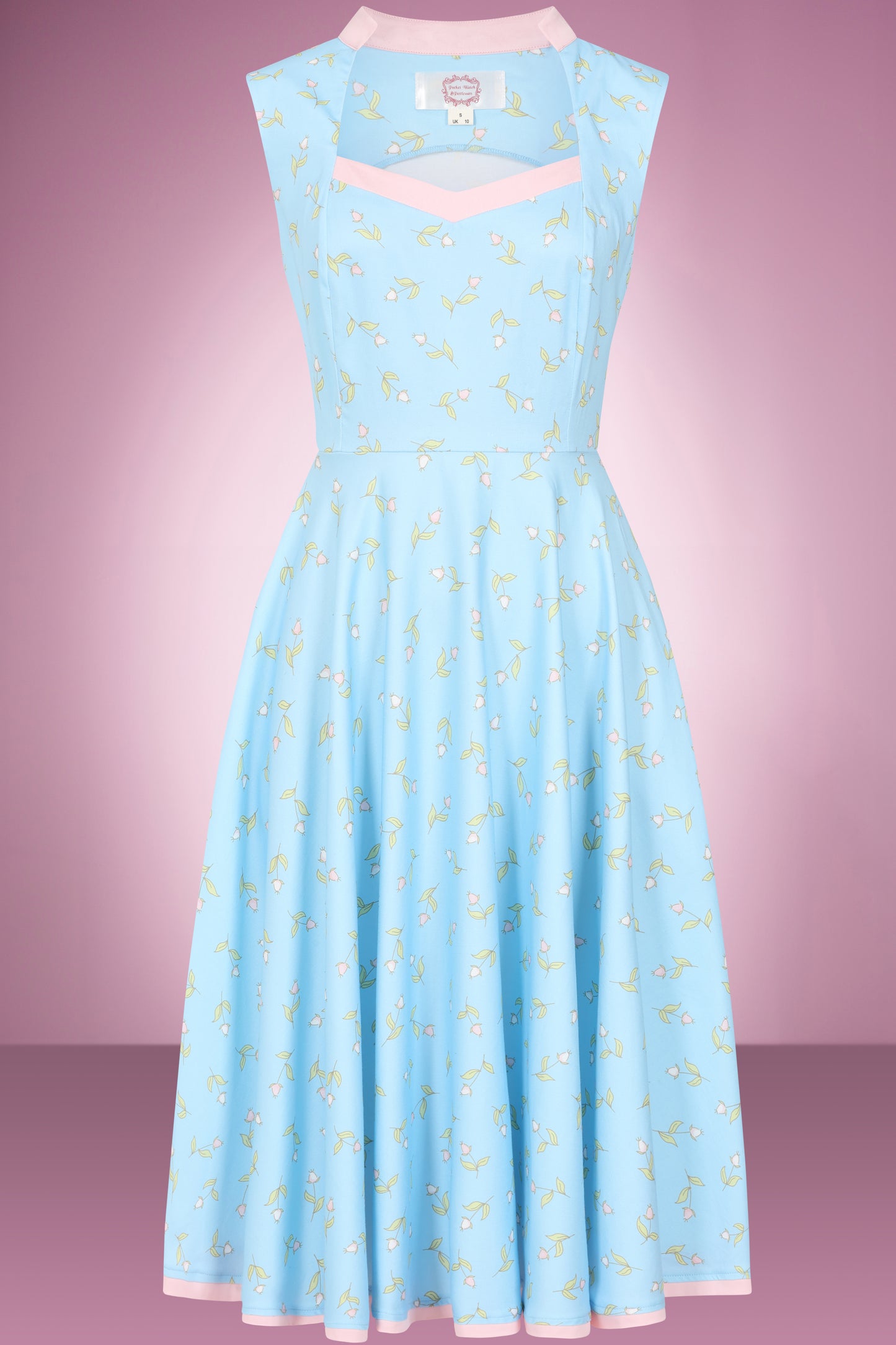 Spring Ditsy Swing Dress