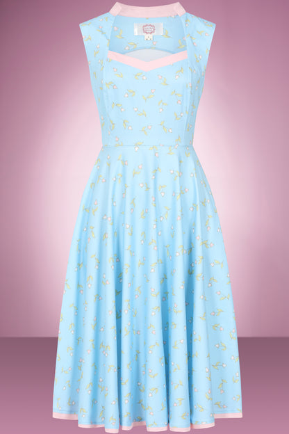 Spring Ditsy Swing Dress