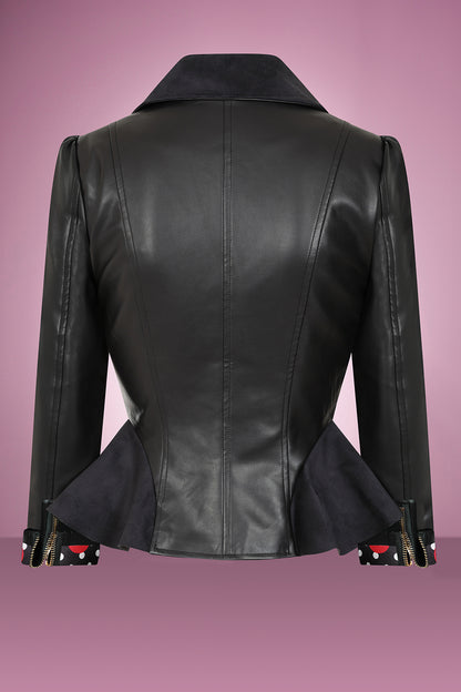 Rizzo Jacket with Cherry Lining