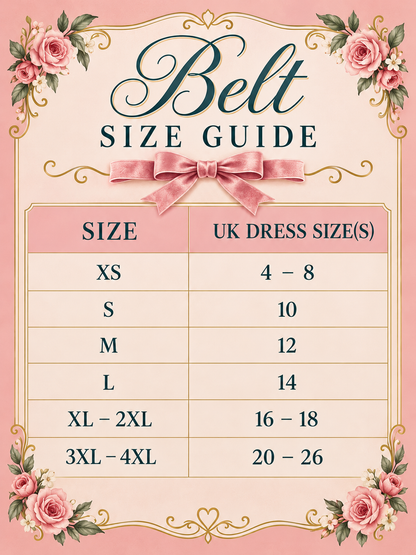 Brianna Bow Belt - White