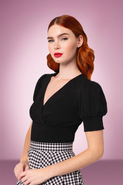 Blousie Top in black