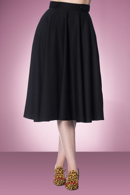 Black Carmen Circle Skirt Product Photo