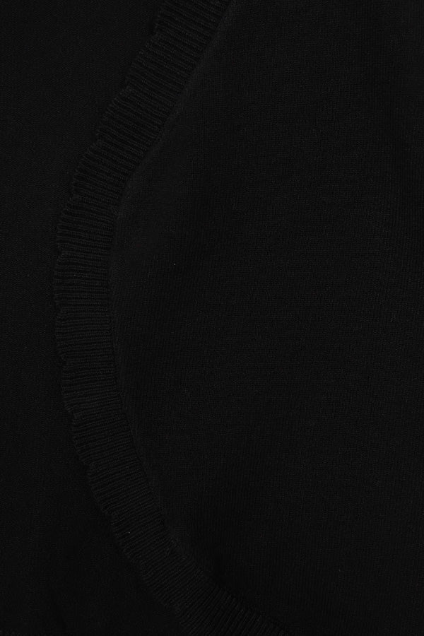 Black Briony Off Model Bolero Product Photo Close Up of Detailing