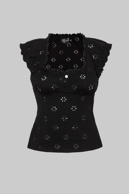 Daisy doodle black top