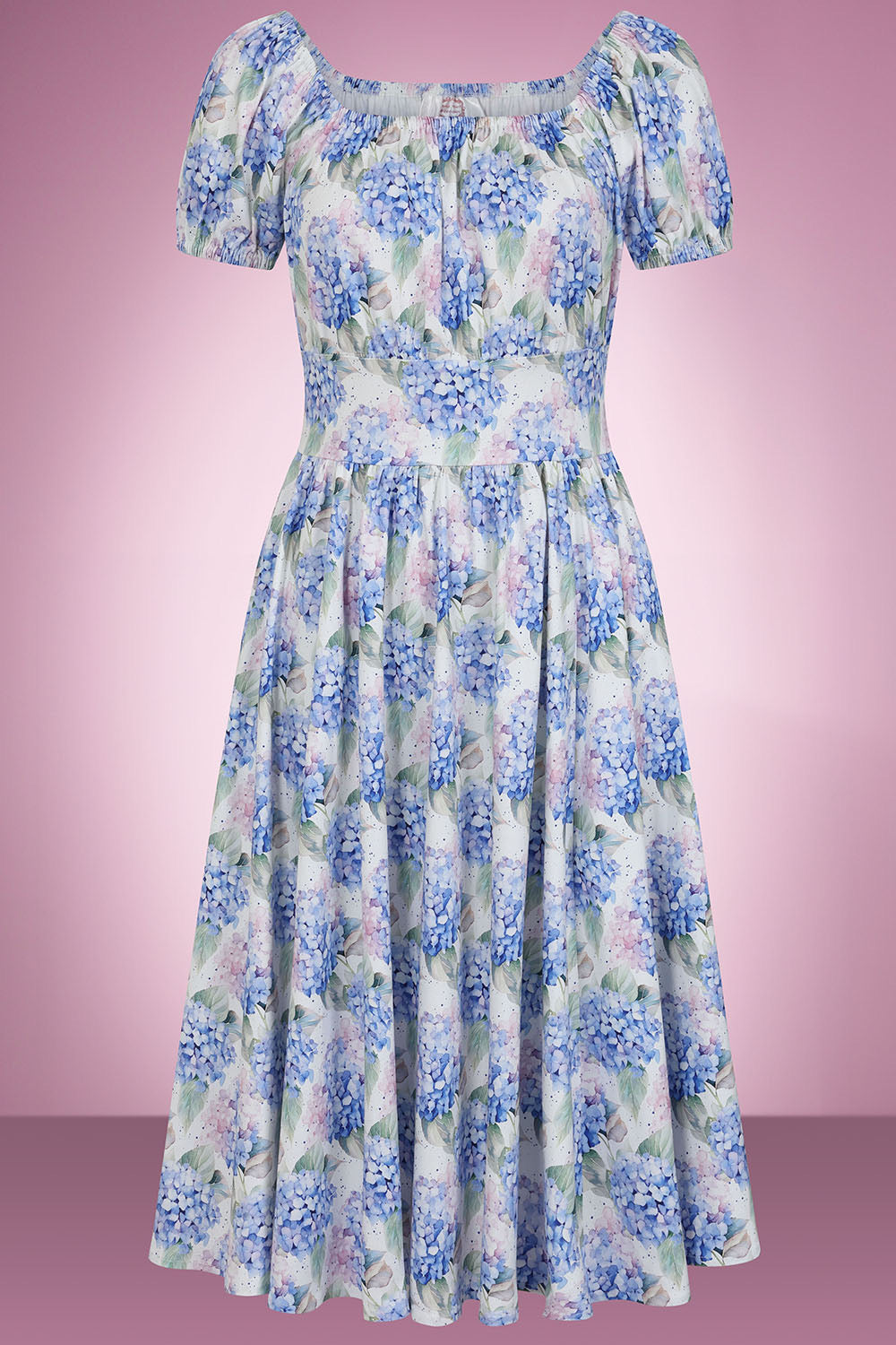 Heide Hydrangea Swing Dress