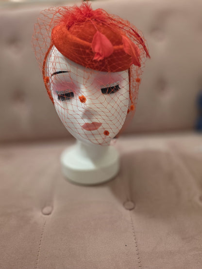Maud Fascinator - Red