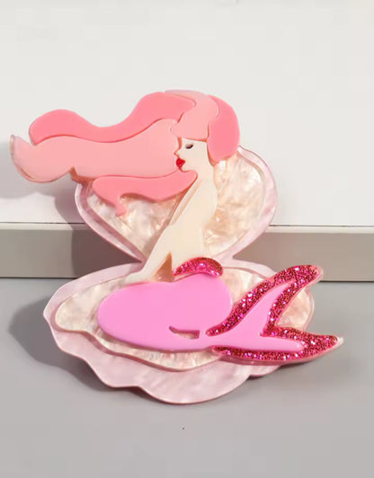 Mermaid Pearl Brooch