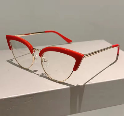 Red Cat Wing Glasses