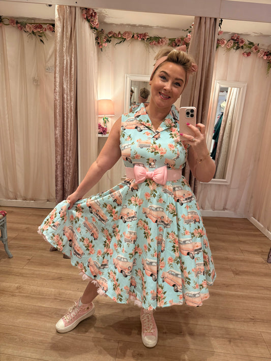 Pink Cadillac Swing Dress