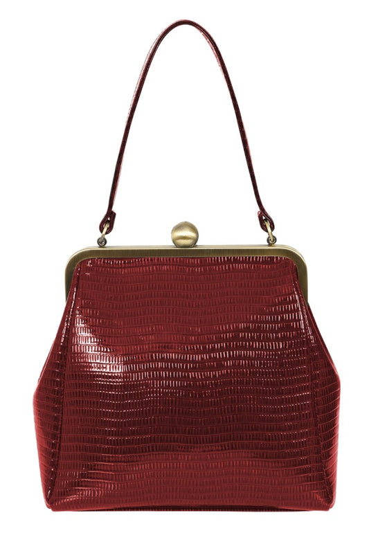 Doris Day 40s Bag - Burgundy
