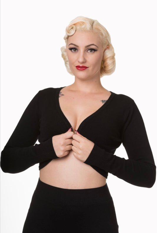 Lyra Long Sleeve Bolero Black