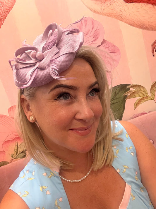 Maria Fascinator - lavender lilac